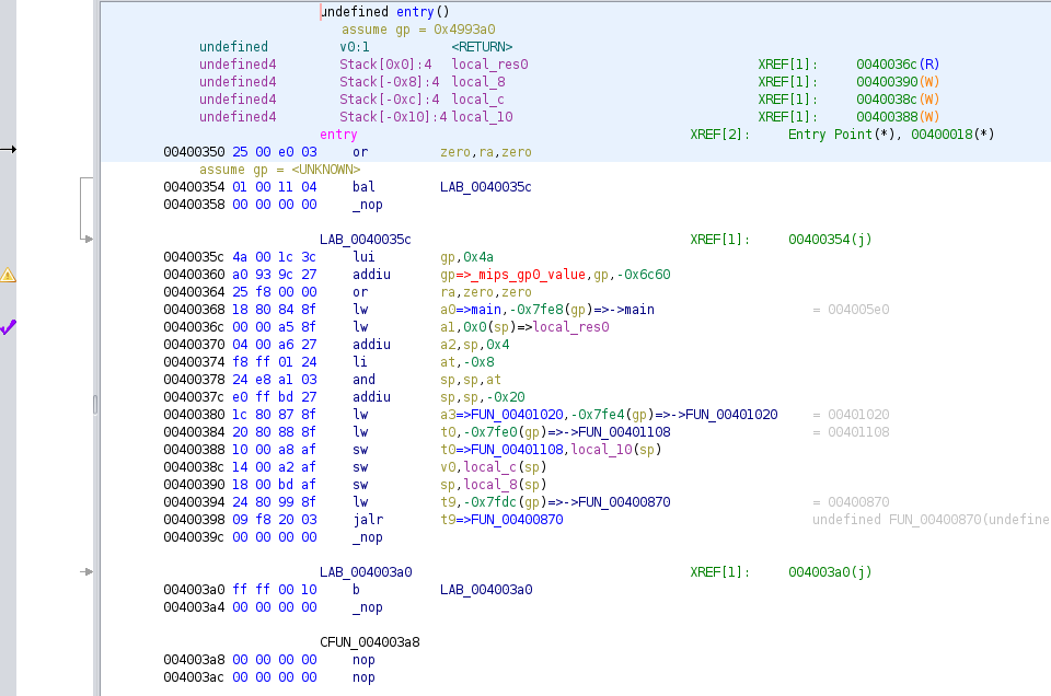 the code of entry, demonstrating the above